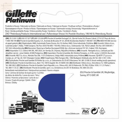 Gillette Platinum Refill 5 Units - Jag Couture Beauty