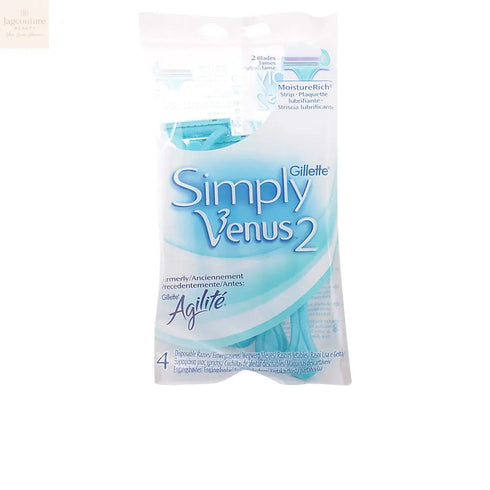 Gillette Simply Venus 2 Razor 4 Units Jag Couture Beauty