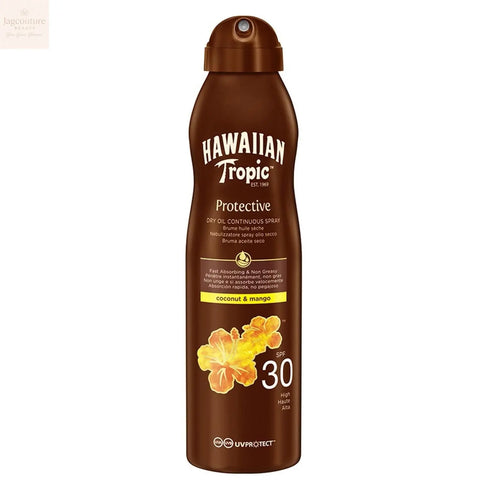 Hawaiian Tropic Coconut y Mango Aceite Spf30 180ml Spray Jag Couture Beauty