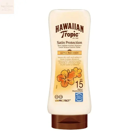 Hawaiian Tropic Satin Protection Ultra Radiance Sun Lotion Spf15 180ml Jag Couture Beauty