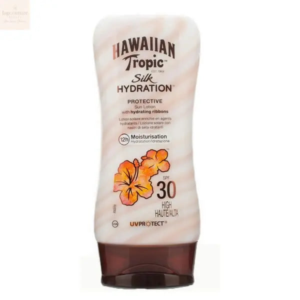 Hawaiian Tropic Silk Hydration Protective Sun Lotion Spf30 High 180ml - Jag Couture Beauty