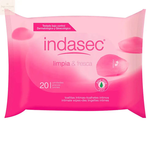Indasec Clean And Fresh Intimate Wipes 20 Units Jag Couture Beauty