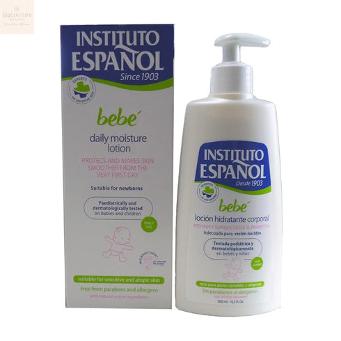Instituto Español Baby Moisturizing Body Lotion Newborn Sensitive Skin Without Allergens 300ml Jag Couture Beauty