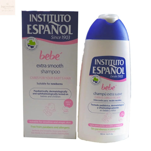 Instituto Español Baby Shampoo Extra Soft Newborn Sensitive Skin Without Allergens 300ml Jag Couture Beauty