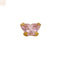 Inverness 896-10 Pink Butterfly Earrings Jag Couture Beauty