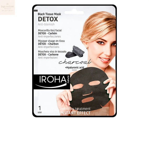 Iroha Nature Detox Black Tissue Mask 1 Unit Jag Couture Beauty