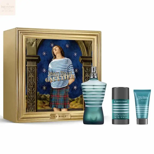 Jean Paul Gaultier Le Male Eau De Toilette Spray 125ml Set 3 Pieces Jag Couture Beauty
