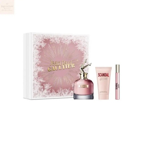 Jean Paul Gaultier Scandal Eau De Perfume Spray 80ml Set 3 Pieces Christmas 2023 Jag Couture Beauty