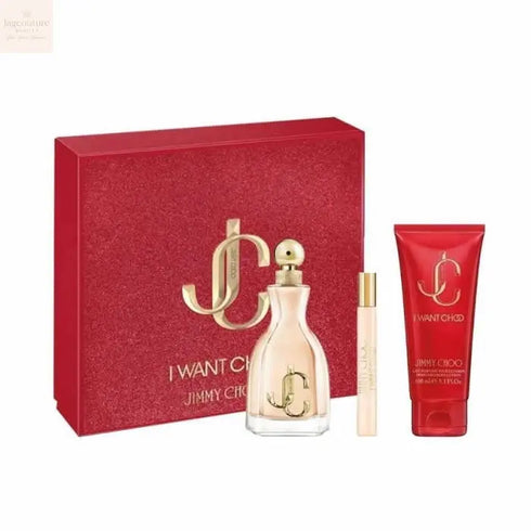 Jimmy Choo I Want Choo Eau De Parfum Spray 100ml Set 3 Pieces Jag Couture Beauty