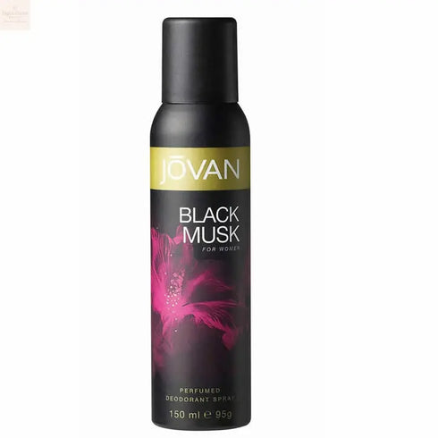 Jovan Black Musk Perfumed Deodorant Spray 150ml - Jag Couture Beauty