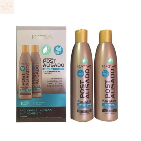 Kativa Keratina Shampoo Straight Hair 250ml Set 2 Pieces Jag Couture Beauty