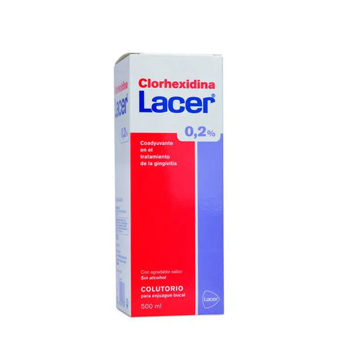 Lacer Mouthwash Clorhexidina 0,2% 500ml Jag Couture Beauty