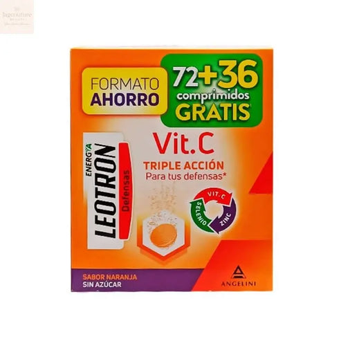 Leotron Vitamin C 72+36 Effervescent Tablets Jag Couture Beauty