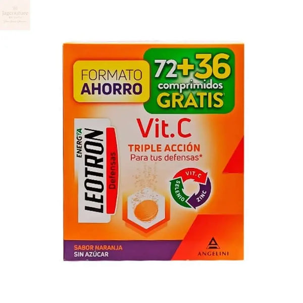 Leotron Vitamin C 72+36 Effervescent Tablets Jag Couture Beauty