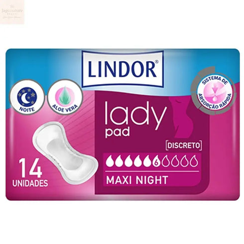 Lindor Lady Pad Maxi Night 6 Drops Jag Couture Beauty