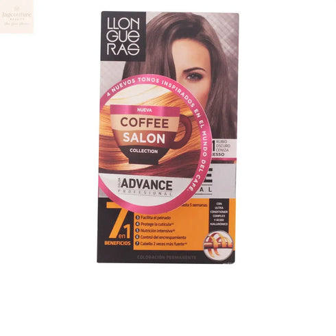 Llongueras Color Advance Coffee Salon Collection Hair Colour 6.1 Dark Ash Blonde Jag Couture Beauty