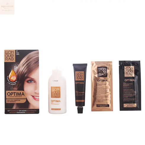 Llongueras Optima Permanent Hair Colour Ammonia Free 7 Medium Blond Jag Couture Beauty
