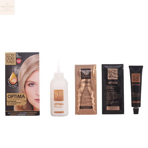 Llongueras Optima Permanent Hair Colour Ammonia Free 9 Very Light Blond - Jag Couture Beauty