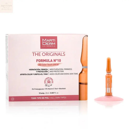 Martiderm Ampoules Formula Nº10 SPF 30 with Colour 30U Jag Couture Beauty
