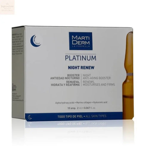 Martiderm Platinum Night Renew 10x2ml Ampoules Jag Couture Beauty