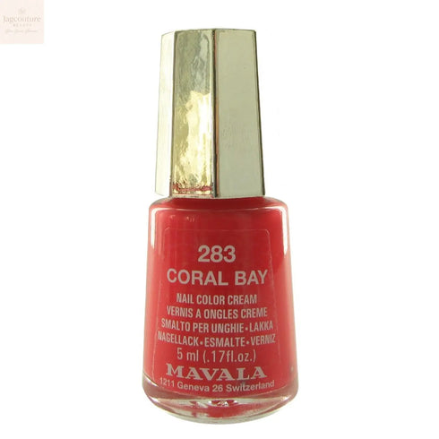 Mavala Nail Polish 283 Coral Bay 5ml Jag Couture Beauty