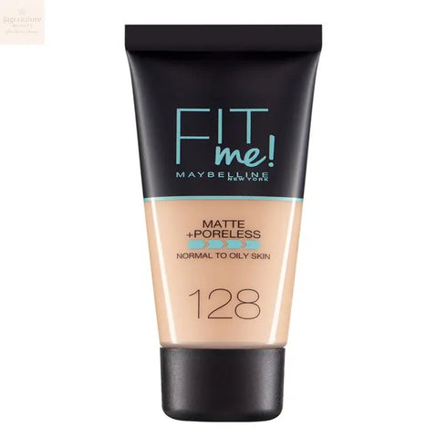 Maybelline Fit Me Matte Poreless Foundation 128 Warm Jag Couture Beauty