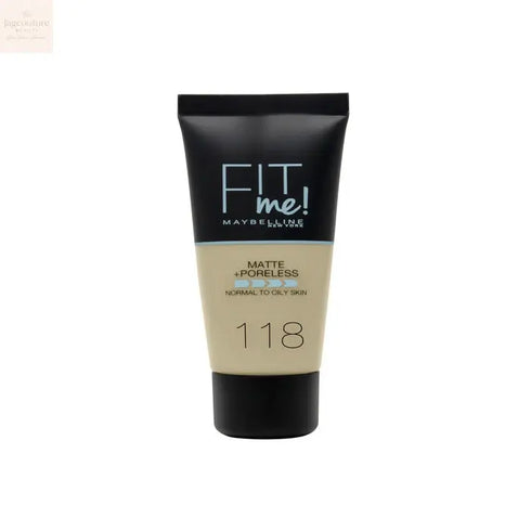 Maybelline Fit Me Matte + Poreless Foundation 118 Nude 30ml Jag Couture Beauty