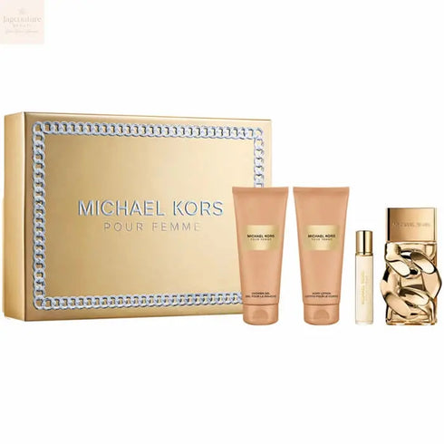 Michael Kors Pour Femme Eau De Parfum Spray 100ml Set 4 Pieces Jag Couture Beauty