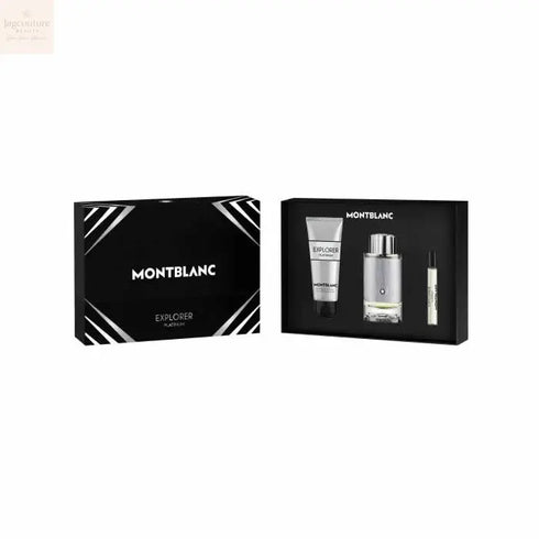 Montblanc Explorer Platinum Eau De Perfume Spray 100ml Set 3 Pieces Jag Couture Beauty