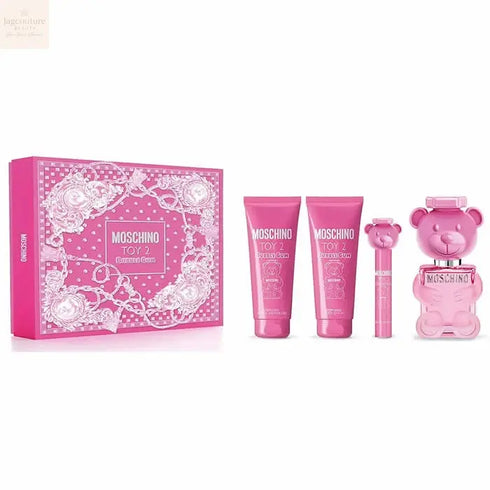 Moschino Toy 2 Bubblegum Eau de Toilette Spray 100ml Set 4 Pieces Jag Couture Beauty
