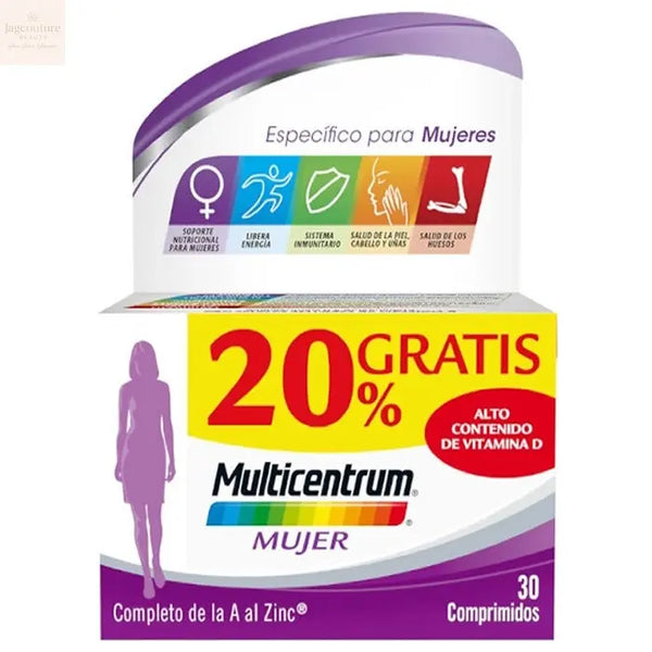 Multicentrum For Women 30 Tablets +20% Free Jag Couture Beauty