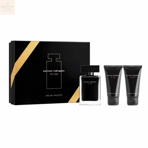 Narciso Rodriguez For Her Eau De Toilette Spray 50ml Set 3 Pieces Jag Couture Beauty