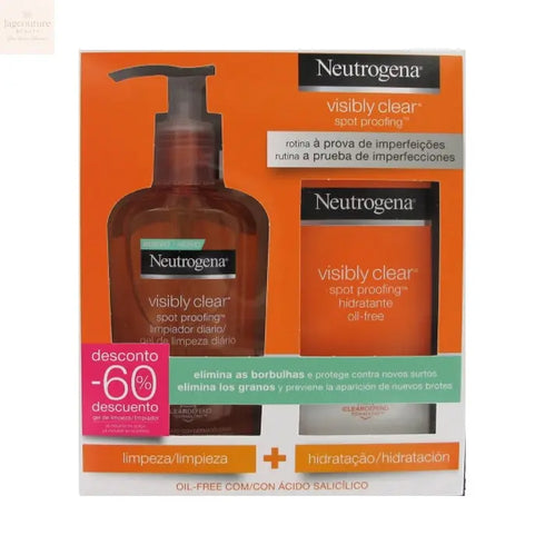 Neutrogena Visibly Clear Daily Wash 200ml Set 2 Pieces Jag Couture Beauty