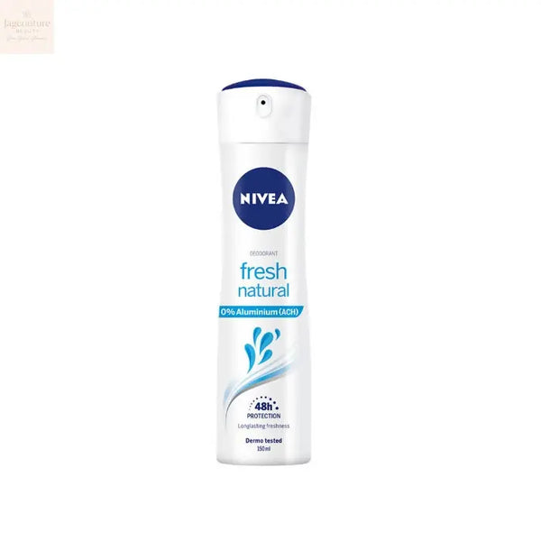 Nivea Fresh Natural 0% Aluminuim Deodorant Spray 150ml - Jag Couture Beauty