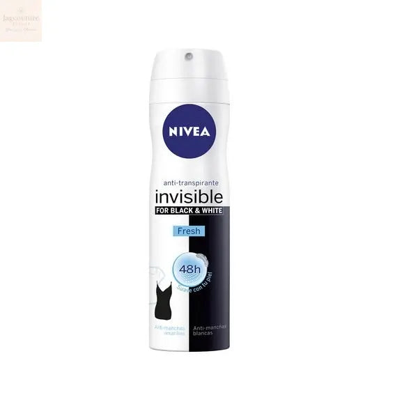Nivea Invisible White And Black Fresh Spray 200ml - Jag Couture Beauty
