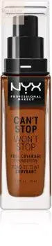 Nyx Can't Stop Won't Stop Full Coverage Foundation Deep Walnut 30ml Jag Couture Beauty