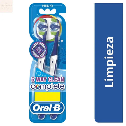 Oral-B Complete Toothbrush Medium 2 Units Jag Couture Beauty