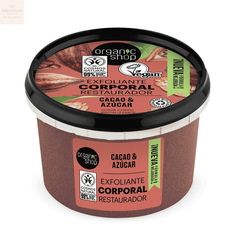Organic Shop Cacao Exfoliante Corporal Chocolate Belga 1un Jag Couture Beauty