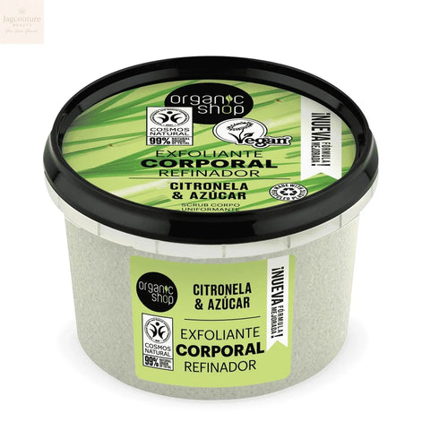 Organic Shop Citronela Exfoliante Corporal Lemongrass 1un Jag Couture Beauty