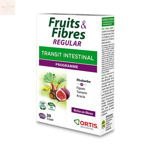 Ortis Fruits y Fibres Intestinal Transit 30 Tablets - Jag Couture Beauty