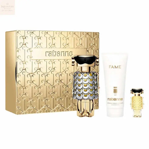 Paco Rabanne Fame Eau De Perfume Spray 80ml Set 3 Pieces Jag Couture Beauty