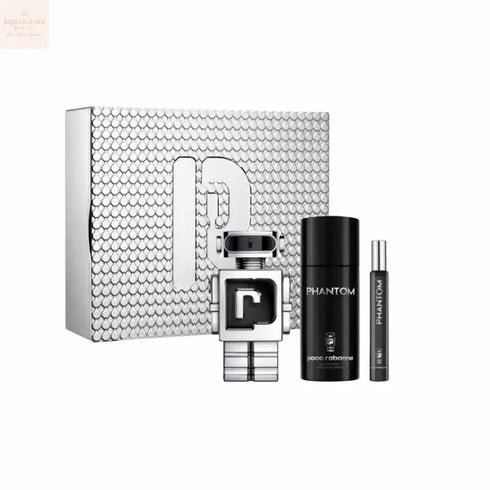Paco Rabanne Phantom Eau De Toilette Spray 100ml Set 3 Pieces Jag Couture Beauty