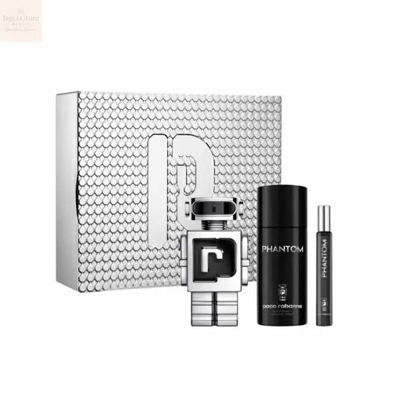 Paco Rabanne Phantom Eau De Toilette Spray 100ml Set 3 Pieces Jag Couture Beauty