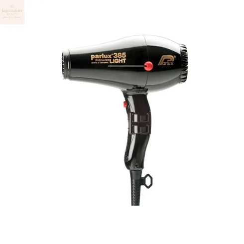 Parlux Hair Dryer 385 Powerlight Ionic Ceramic Black Jag Couture Beauty