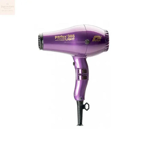 Parlux Hair Dryer 385 Powerlight Ionic Ceramic Violet - Jag Couture Beauty