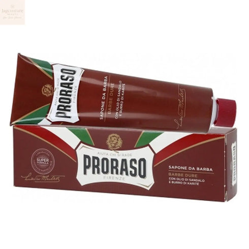 Proraso Barba Dura Rojo Jabon De Afeitar Sandalo y Karite 150ml - Jag Couture Beauty