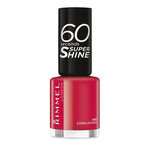 Rimmel London 60 Seconds Super Shine Nail Lacquer 430 Coralicious Jag Couture Beauty