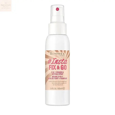 Rimmel London Lasting Finish Fix y Go 2 In 1 Primer and Setting Spray 100 - Jag Couture Beauty