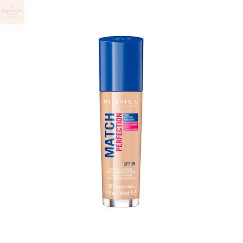 Rimmel London Match Perfection Foundation Spf20 101 Classic Ivory 30ml Jag Couture Beauty
