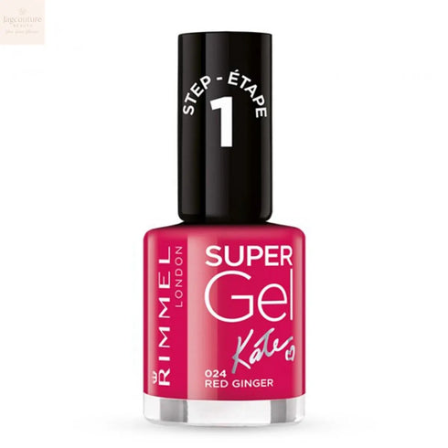 Rimmel London Supergel Kate Nail Lacquer 024 Red Ginger Jag Couture Beauty